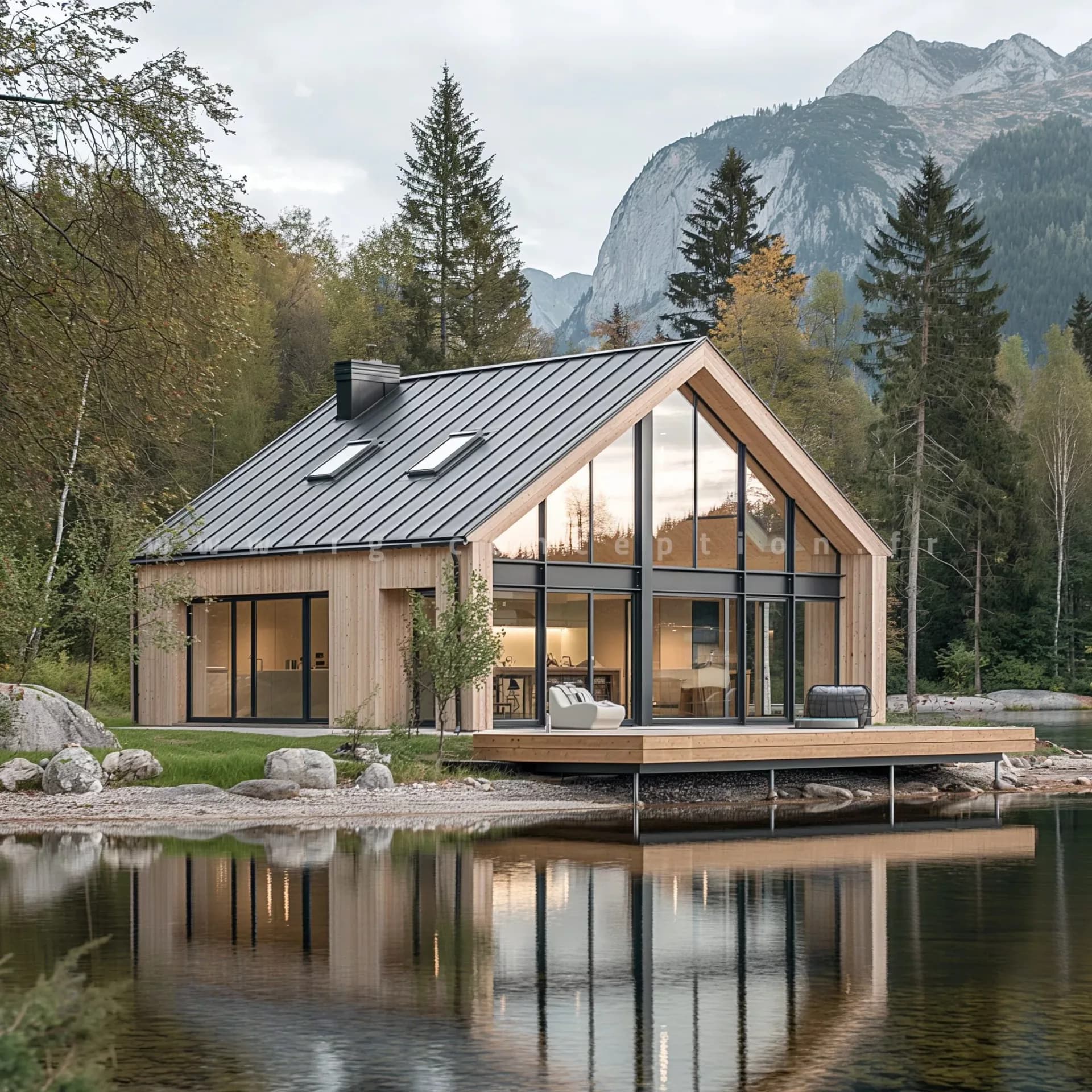 Plan de maison Freja 120, 120m², 3 chambres, à étage